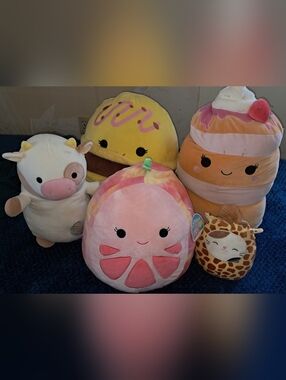 Squishmallow Plush Lot Of 5